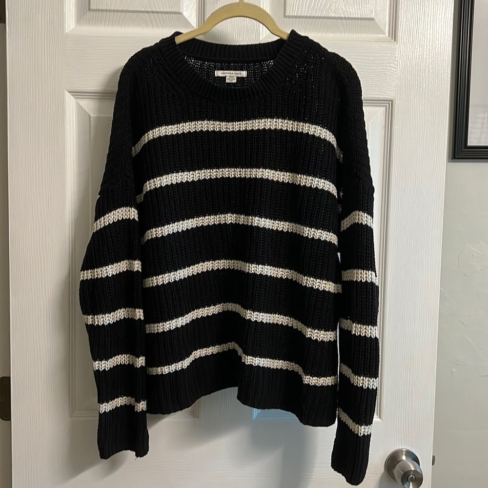 American Eagle striped sweater size medium